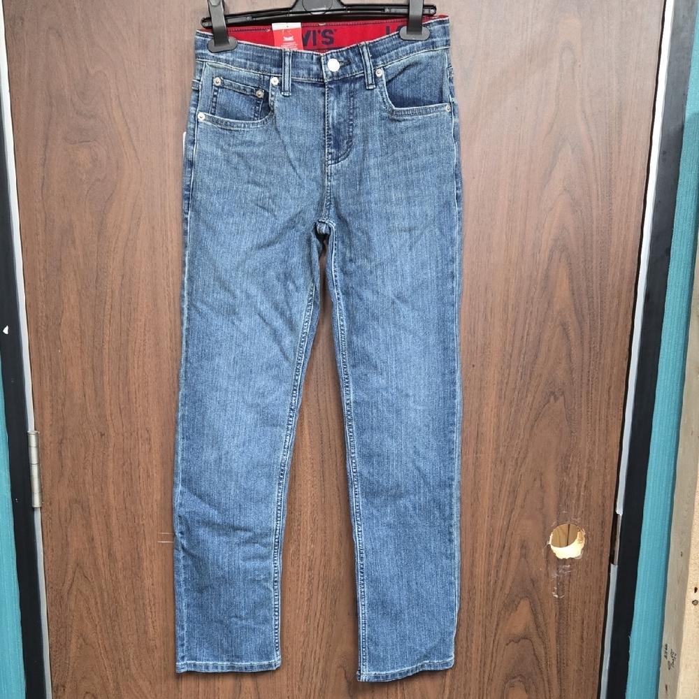 Levi's Size 14 Medium Wash Straight Flex Stretch Jeans